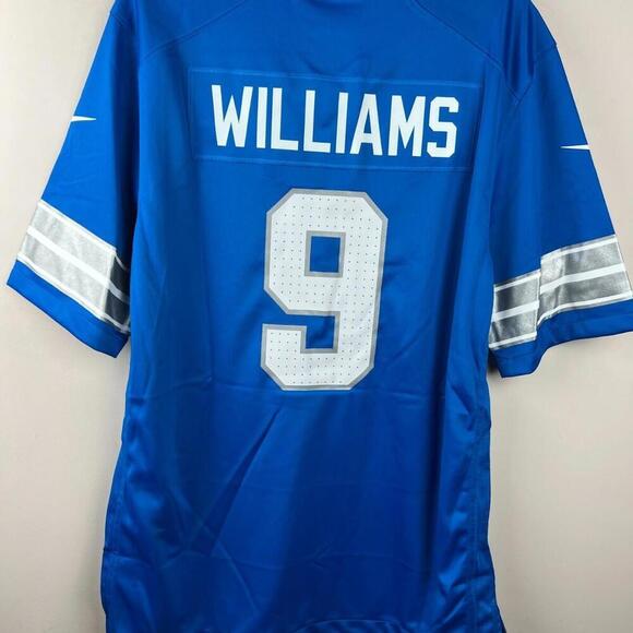 New Detroit Lions Jameson Williams #9 Nike Blue Jersey Men’s L NFL One Pride - Picture 3 of 8